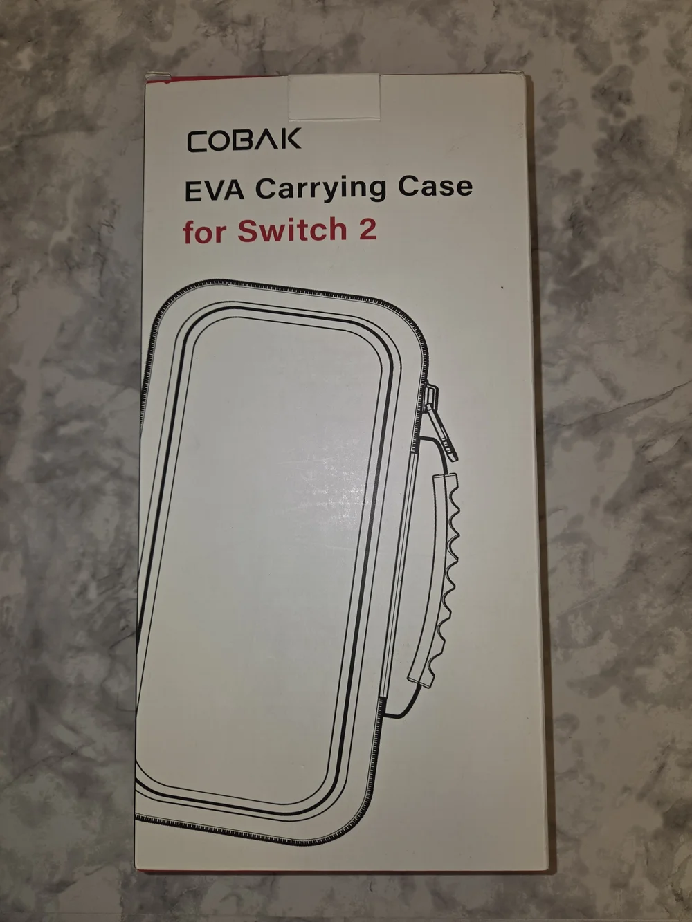 Gray Carrying Case for Switch 2 - Protective Travel Case 24 Game Slots